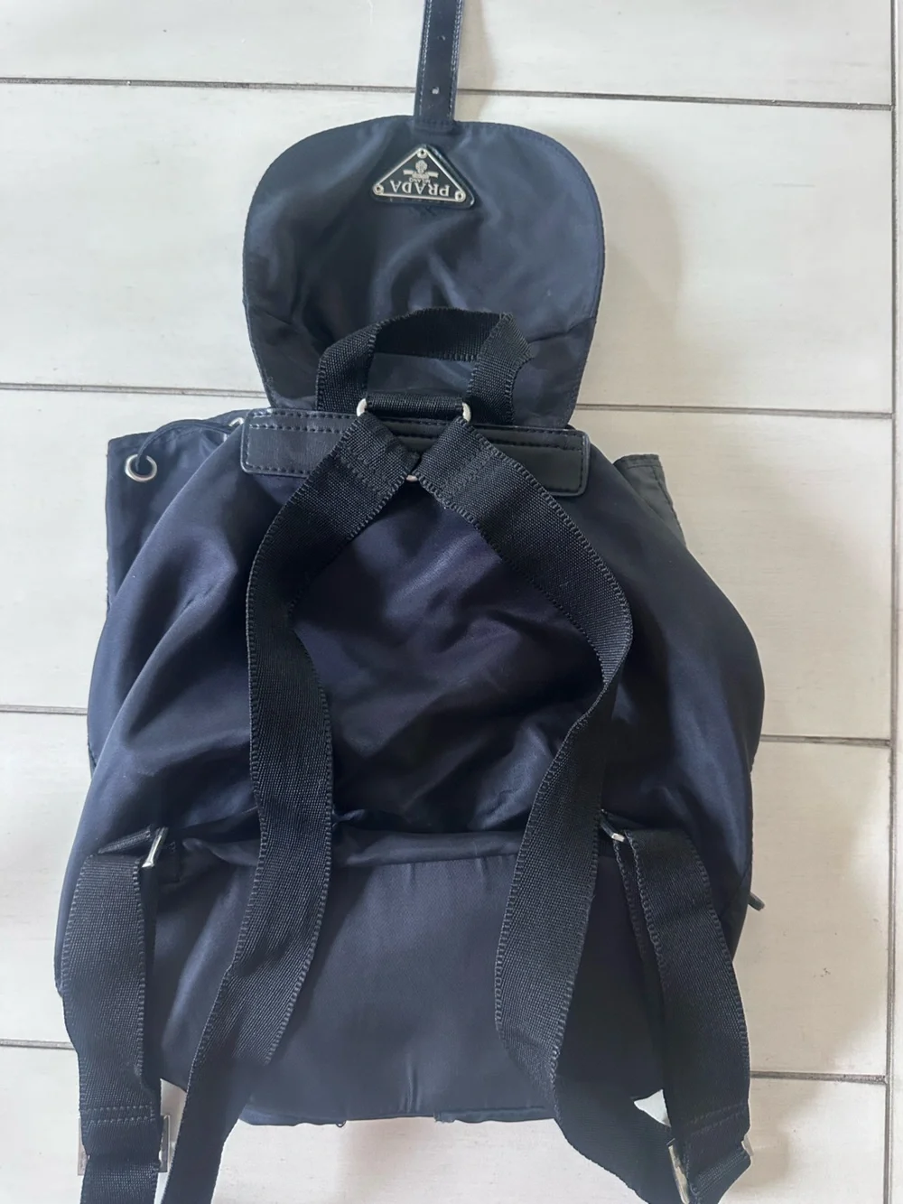 Prada Black Nylon Backpack